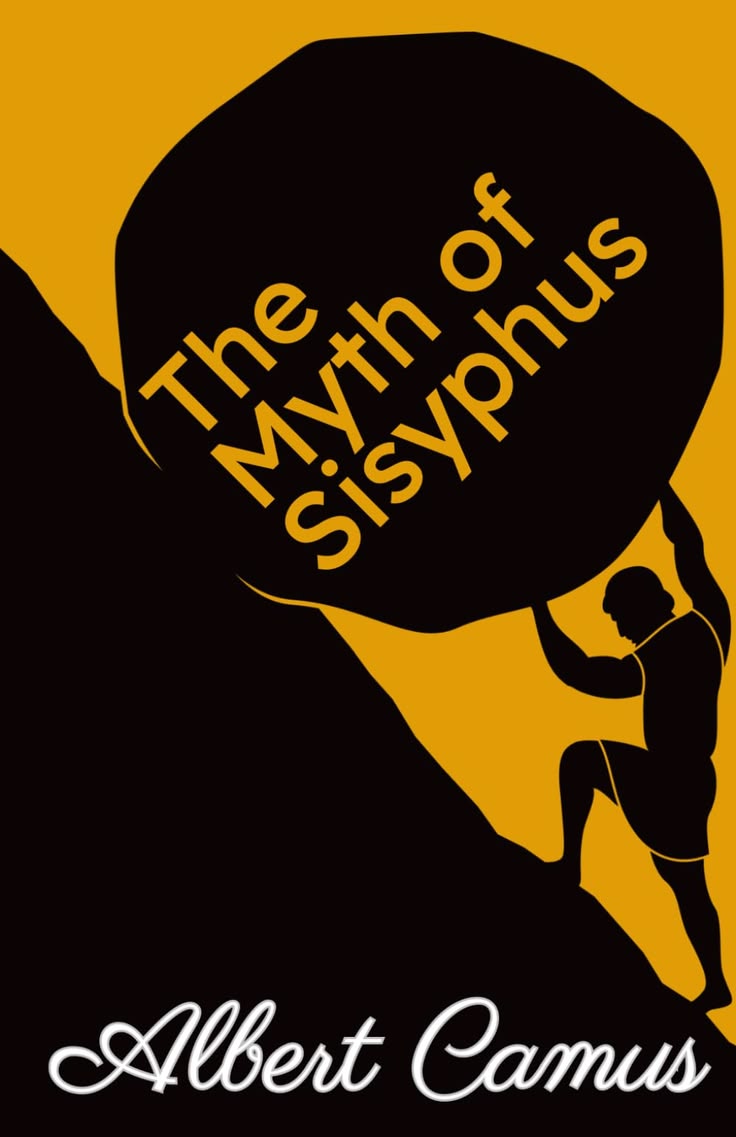 Conceptual representation of Albert Camus and The Myth of Sisyphus