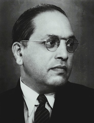 Portrait-style representation of B.R. Ambedkar