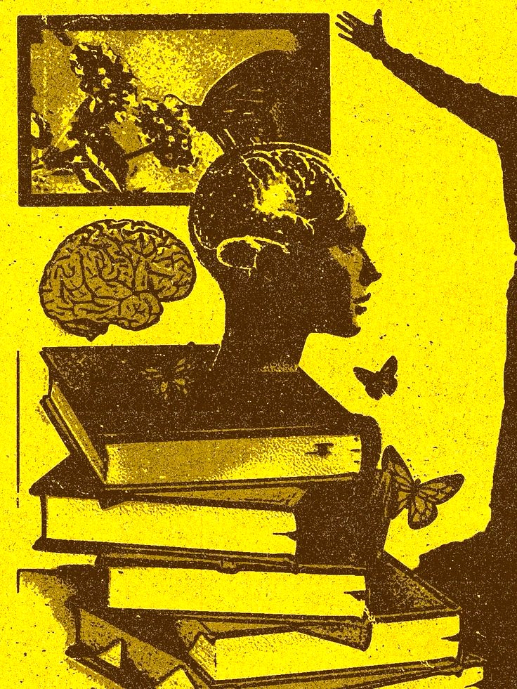 Books and learning representing the philosophy of education