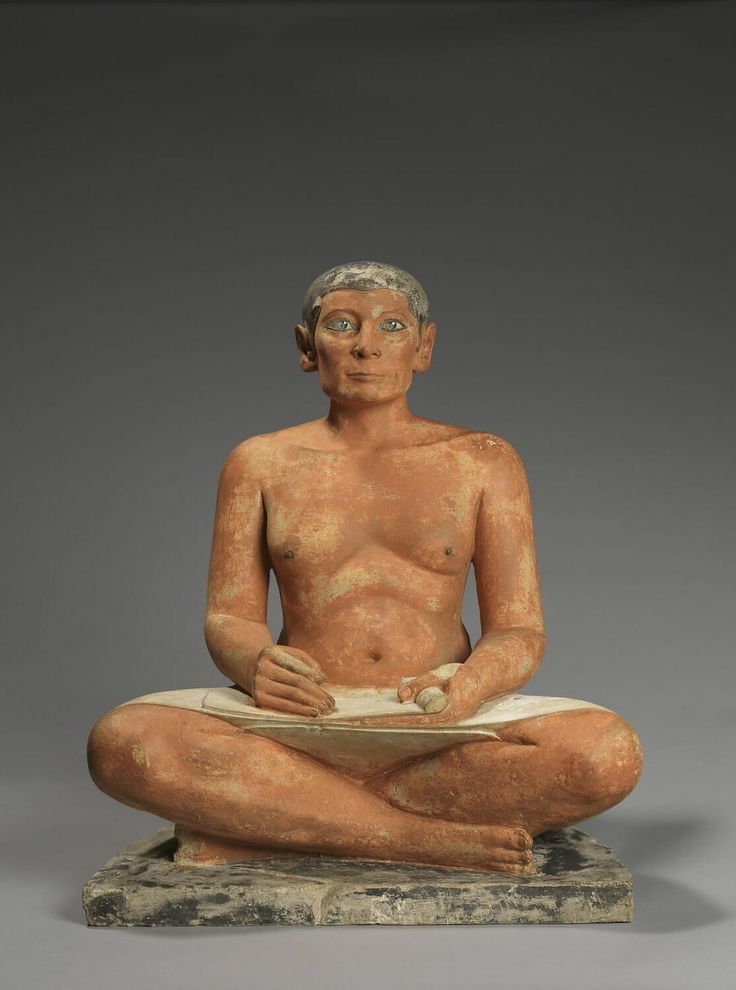 Ancient Egyptian scribe and writing