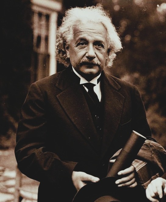 Portrait-style representation of Albert Einstein