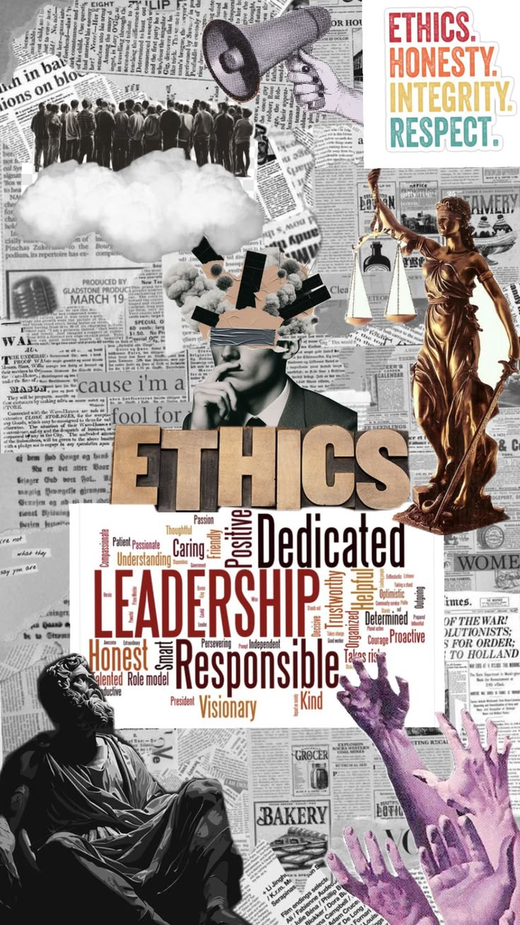 Allegorical painting representing ethics and moral judgement