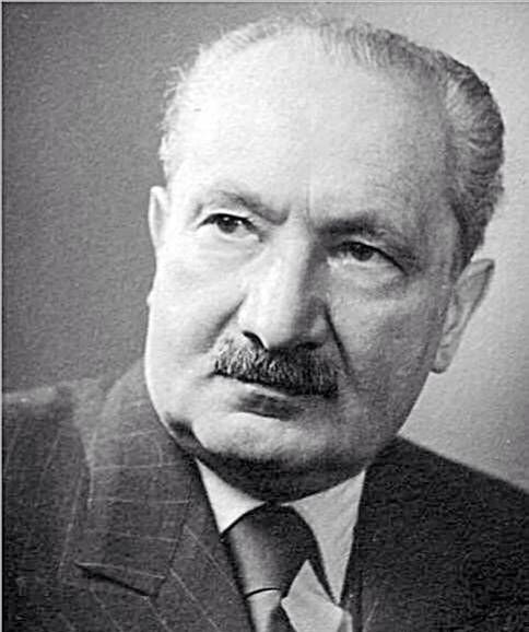 Portrait representing Martin Heidegger