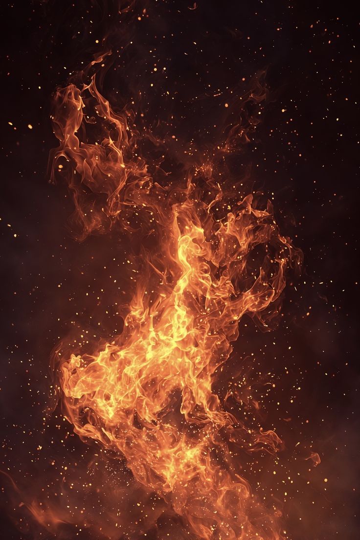 Fire representing Heraclitus' philosophy of transformation
