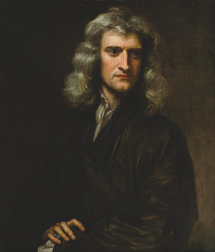 Portrait-style representation of Isaac Newton