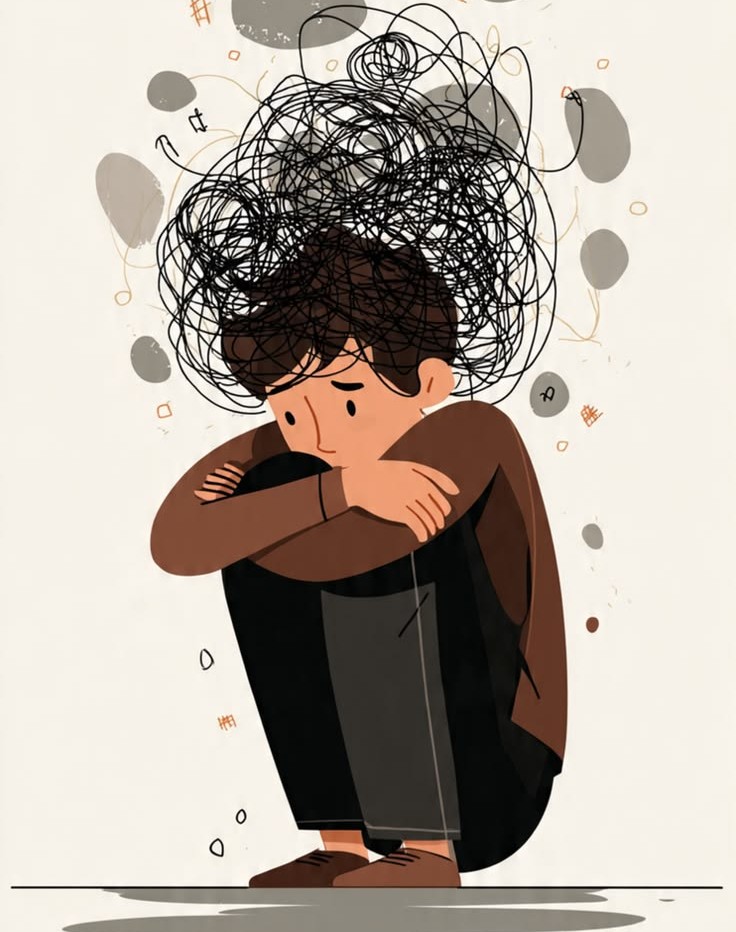 Conceptual representation of Søren Kierkegaard's philosophy of anxiety, freedom, and possibility