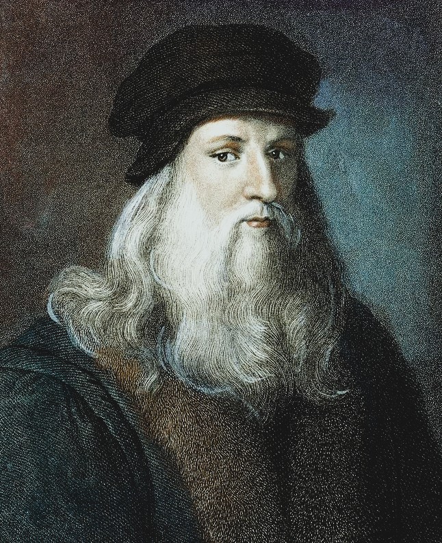 Portrait of Leonardo da Vinci, Italian Renaissance artist, inventor, and thinker