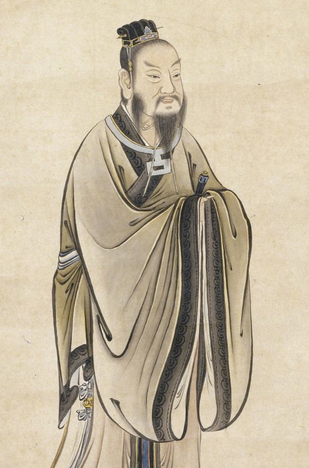 Artistic representation of Mencius, the Chinese Confucian philosopher