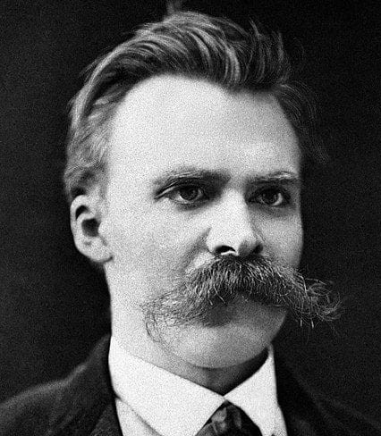 Portrait representing Friedrich Nietzsche
