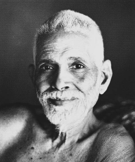 Portrait-style representation of Ramana Maharshi