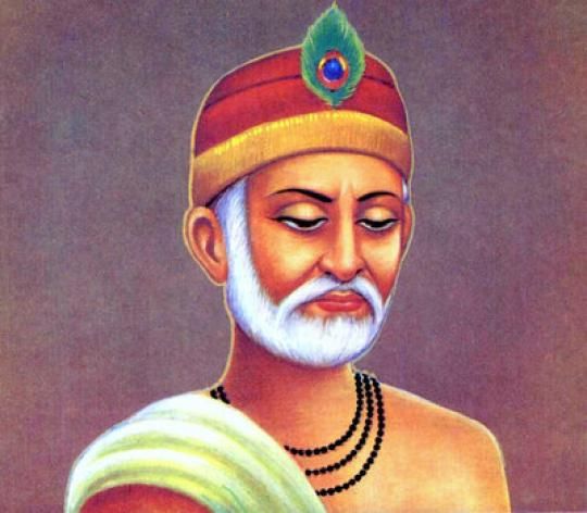 Artistic representation of the Indian poet and mystic Kabir