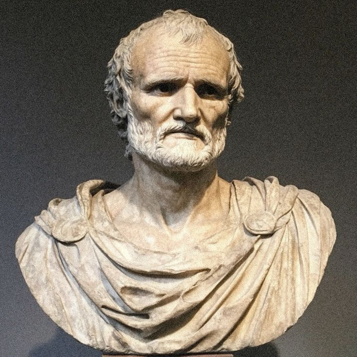 Artistic representation of the Roman philosopher Seneca