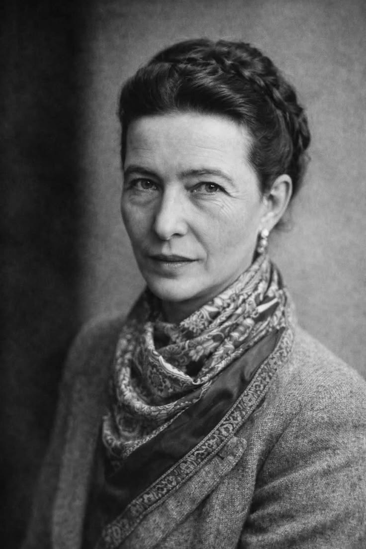 Portrait of Simone de Beauvoir